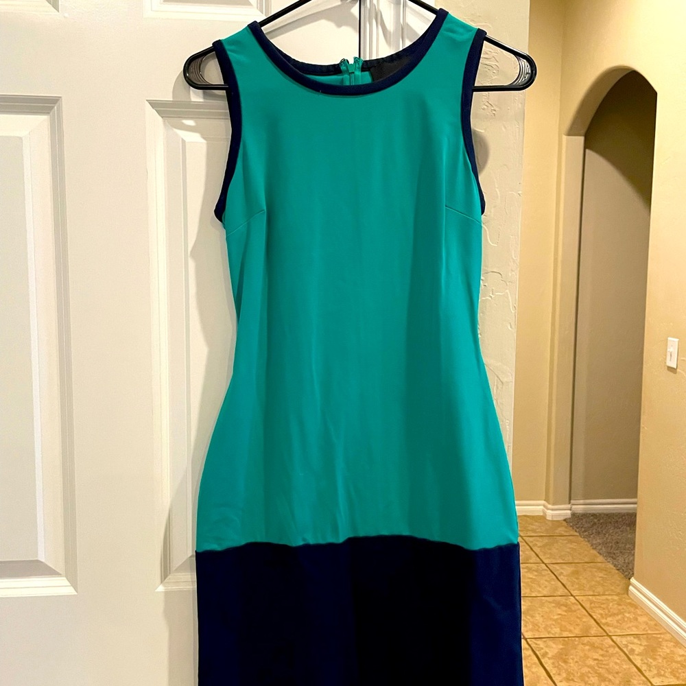 Navy/green Cynthia Rocket dress